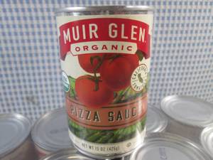lot 362 image: (B-1) Case 12 Cans Organic Pizza Sauce 15oz Best by Feb 2024