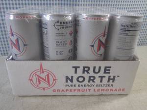lot 366 image: (B-1) 12 Cans True North Grapefruit Lemonade Pure Energy Seltzer 12oz Best by April 2024