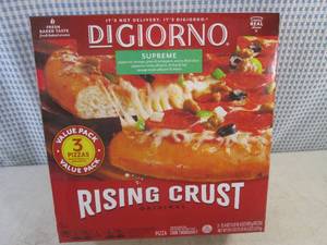 lot 391 image: (FRZ) Frozen Digiorno Supreme 3 Pizza Value Pack Rising Crust Original Best by July 2024