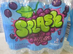 lot 404 image: (B-4) 2 - 6-Packs Splash Blast Acri Grape Water 16.9oz Bottles