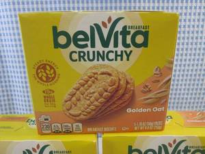 lot 411 image: (B-3) 3 Boxes Belvita Crunchy Golden Oat Breakfast Biscuits Past Date