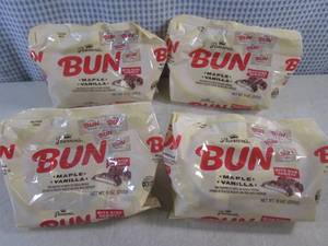 lot 419 image: (C-1) 4 Bags Bite Size Bun Maple Vanilla Candy Best by Feb 2024