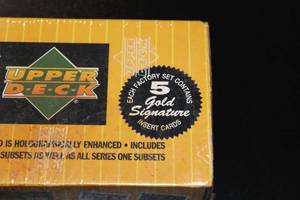 lot 32 image: 1994 Collectors Choice Baseball Factory Sealed Complete Set  Features 5 Gold Signatures  (3) Michael Jordan Cards