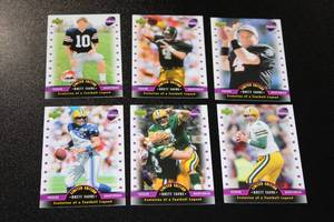 lot 36 image: Prilosec OTC Brett Favre Six Card Promo Set