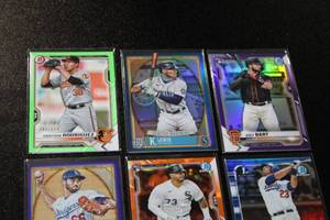 lot 45 image: Serial Numbered Baseball Card Lot  9 Serial Numbered Cards