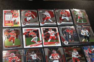 lot 77 image: Patrick Mahomes Football Card Lot  20 Cards