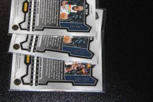 lot 81 image: 2023-24 Prizm Serial Numbered Nickeil Alexander Walker & Naz Reid Basketball Card Lot  3 Cards