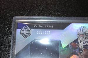 lot 84 image: 2020 Limited CeeDee Lamb Jersey Relic #RJ-CL Rookie Card 193199  Only 199 Exist