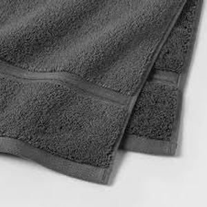 lot 31 image: Lot of 2 Spa Plush Bath Towel Dark Gray - Threshold