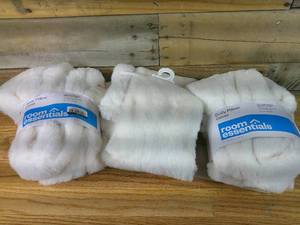 lot 68 image: Set of 3 Plush Body Pillow Cover - Room Essentials Ivory