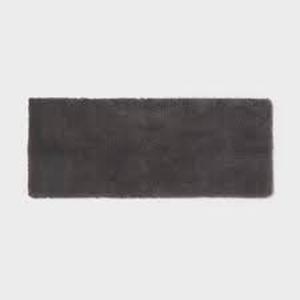 lot 106 image: Spa Plush Bath Rug - Threshold 22x60 Dark Gray