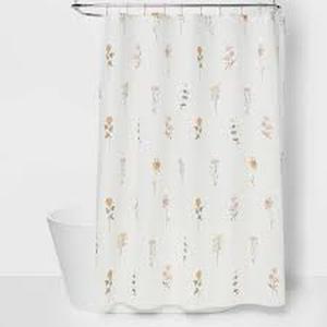 lot 115 image: Botanical Floral Shower Curtain - Threshold