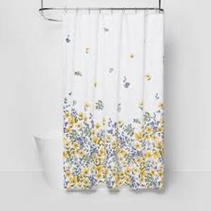 lot 117 image: Floral Print Shower Curtain Gold Medal - Threshold