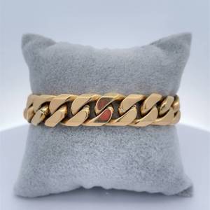 MASSIVE & HEAVY Mens Cuban Link Bracelet in 14k Yellow Gold Heavyweight 133.30 Grams  $17,625 Retail VIDEO