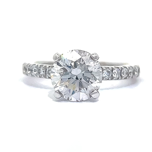 Wedding Day Jewelers 2.13 Carat Diamond Engagement Ring in 14k White Gold $9,319 Appraisal Value VIDEO