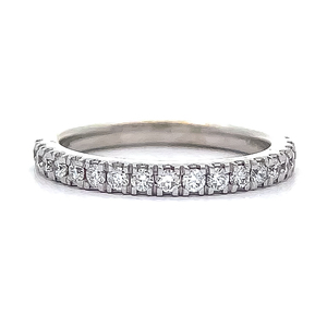 Wedding Day Jewelers 0.33 Carat Diamond Eternity Channel Ring in 14k White Gold MATCHES LOT 2 $1,699 Retail VIDEO