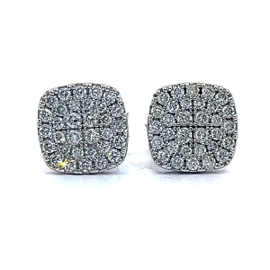 From Wedding Day Jewelers Diamond Northern Star Pave Earrings Retail Value $649 VIDEO