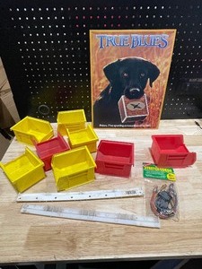 lot 32 image: Hardware Bins, Sign, Bungees