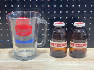 lot 51 image: Schmidt Beer Pitcher and Salt Pepper Shakers