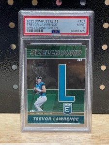 lot 71 image: 2022 Donruss Elite Trevor Lawrence PSA Mint 9