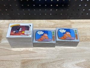 lot 101 image: Mickey Mouse and Simpsons Trading Cards