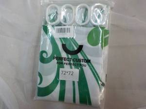 lot 84 image: 72 x 72 Shower Curtain with Rings