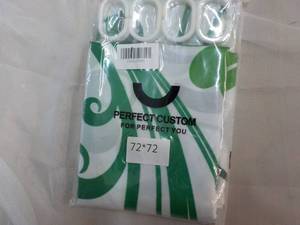 lot 85 image: 72 x 72 Shower Curtain with Rings