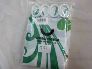 lot 86 image: 72 x 72 Shower Curtain with Rings