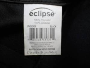 lot 96 image: 2 x Eclipse 37 x 63 Curtain Panels