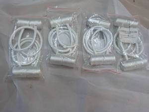 lot 98 image: 4 sets White Magnetic Curtain Tie Backs