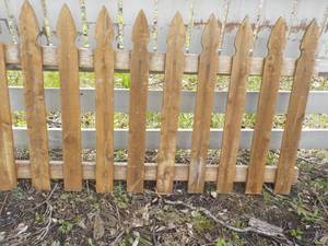 lot 102 image: Wood Picket Fencing 64 Long x 36 High