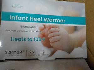 lot 115 image: 4 x 25 Infant Heel Warmers from Future Generation Medical - good for all ages