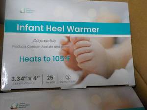 lot 117 image: 4 x 25 Infant Heel Warmers from Future Generation Medical - good for all ages