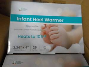 lot 118 image: 4 x 25 Infant Heel Warmers from Future Generation Medical - good for all ages