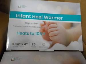 lot 119 image: 4 x 25 Infant Heel Warmers from Future Generation Medical - good for all ages