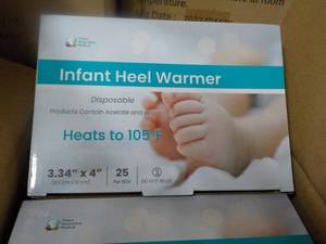 lot 120 image: 4 x 25 Infant Heel Warmers from Future Generation Medical - good for all ages