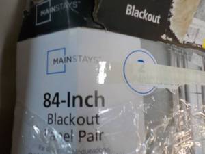 lot 128 image: 2 sets Mainstays 84 Blackout Panels - 4 total