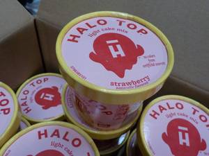 lot 195 image: 12 Halo Top Strawberry Light Cake Mixes just add water and microwave