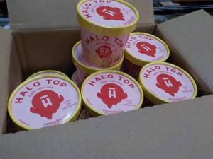 lot 197 image: 12 Halo Top Strawberry Light Cake Mixes just add water and microwave