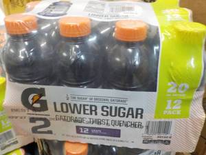 lot 209 image: 12 pack Gatorade Lower Sugar Grape