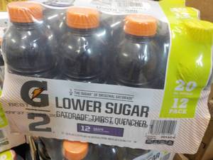 lot 210 image: 12 pack Gatorade Lower Sugar Grape