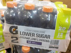 lot 211 image: 12 pack Gatorade Lower Sugar Grape