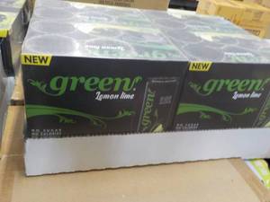 lot 217 image: 6 x 4 packs Green Lemon Lime No Sugar, No Calories and No Artificial Sweeteners