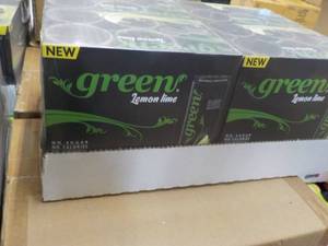 lot 218 image: 6 x 4 packs Green Lemon Lime No Sugar, No Calories and No Artificial Sweeteners