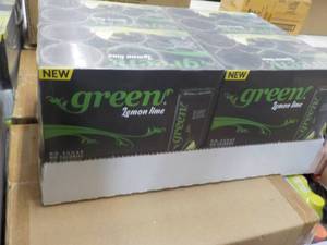 lot 221 image: 6 x 4 packs Green Lemon Lime No Sugar, No Calories and No Artificial Sweeteners