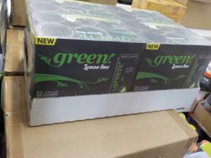 lot 224 image: 6 x 4 packs Green Lemon Lime No Sugar, No Calories and No Artificial Sweeteners