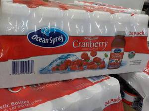 lot 233 image: 24 pack Ocean Spray Original Cranberry Juice