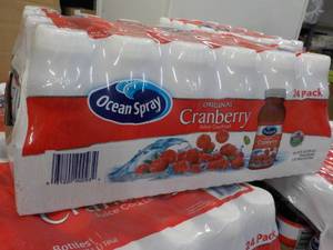 lot 235 image: 24 pack Ocean Spray Original Cranberry Juice