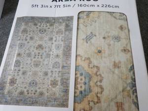lot 12 image: Wyatt and Ash Machine Washable Area Rug 5 ft x  x 7 ft 5 - new