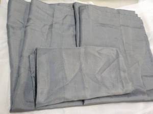 lot 76 image: 3 pcs Set Grey 56 x 14 Valance and 2 x 28 x 36 Panels